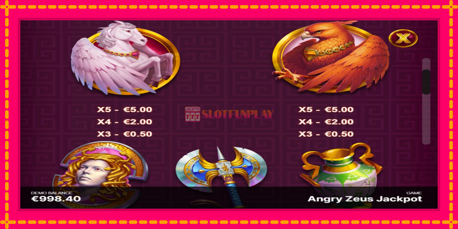 Angry Zeus Jackpot - automato com gráficos brilhantes, foto 5