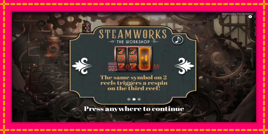 Steamworks - The Workshop - automato com gráficos brilhantes, foto 1