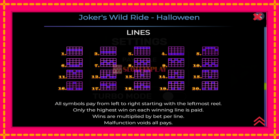 Jokers Wild Ride Halloween - automato com gráficos brilhantes, foto 7