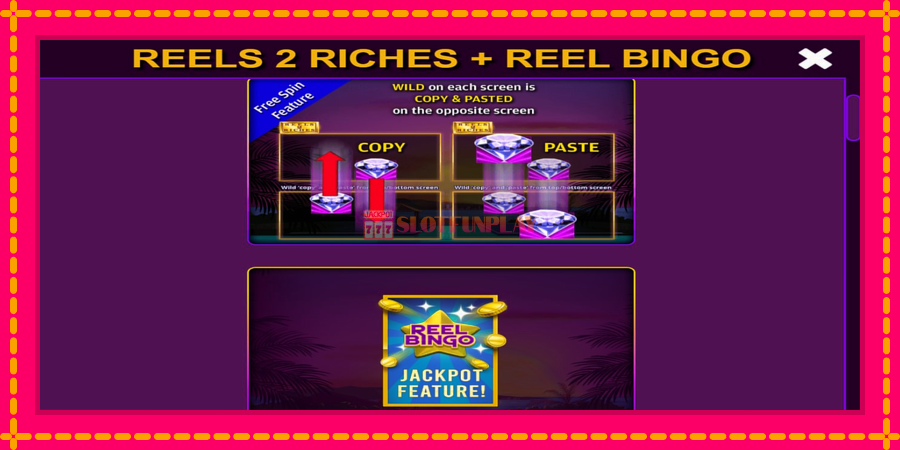 Reels 2 Riches with Reel Bingo - automato com gráficos brilhantes, foto 5