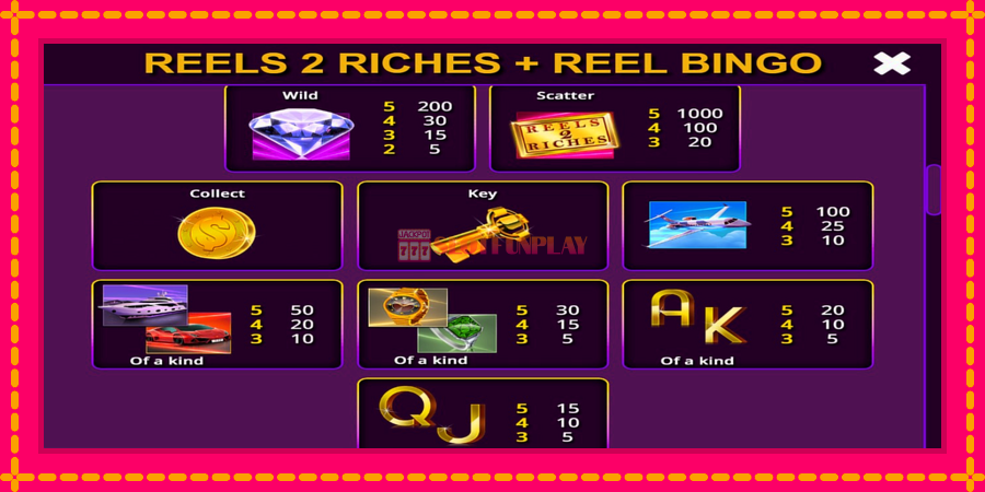 Reels 2 Riches with Reel Bingo - automato com gráficos brilhantes, foto 6