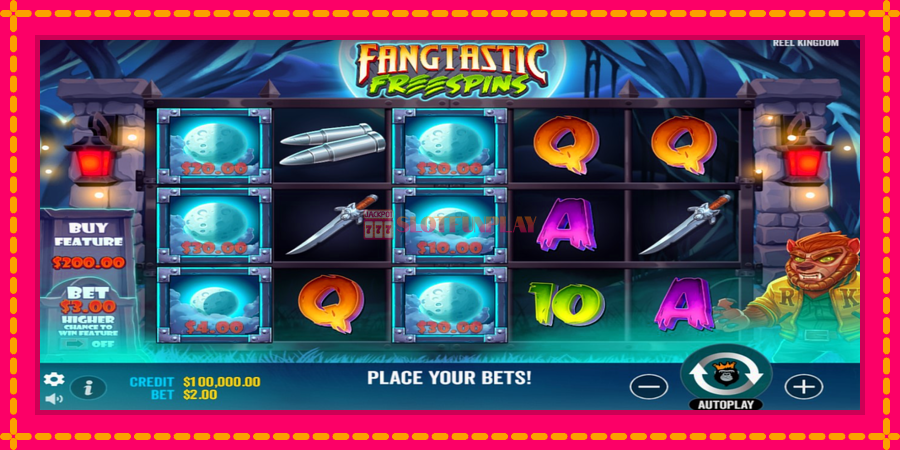 Fangtastic Freespins - automato com gráficos brilhantes, foto 2