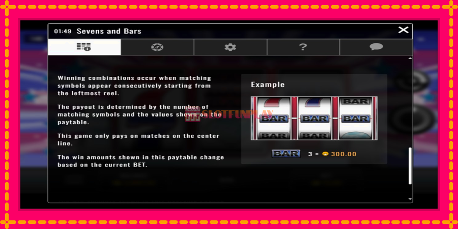 Sevens and Bars - automato com gráficos brilhantes, foto 4