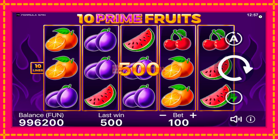 10 Prime Fruits - automato com gráficos brilhantes, foto 4