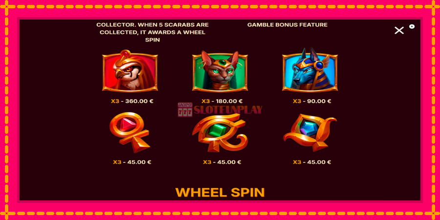 Scarab Wheel - automato com gráficos brilhantes, foto 6