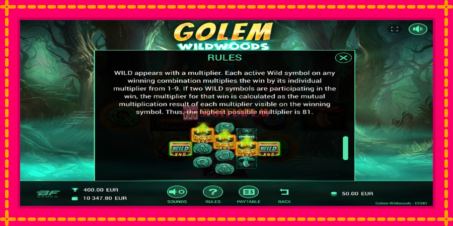 Golem Wildwoods - automato com gráficos brilhantes, foto 5