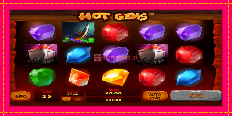 Hot Gems - automato com gráficos brilhantes, foto 1