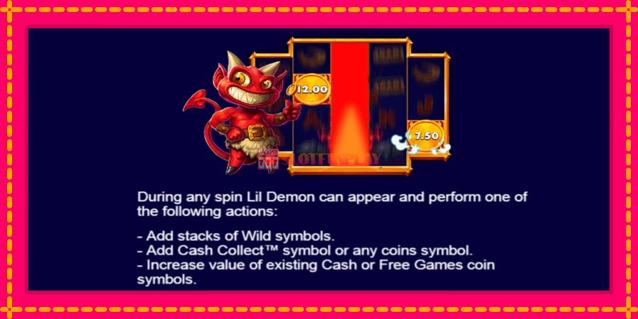 Lil Demon Mega Cash Collect - automato com gráficos brilhantes, foto 5