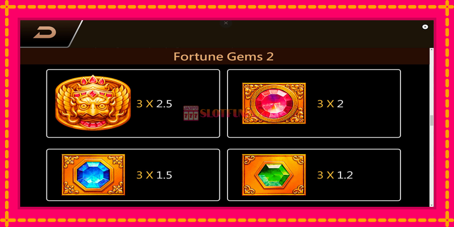 Fortune Gems 2 - automato com gráficos brilhantes, foto 6