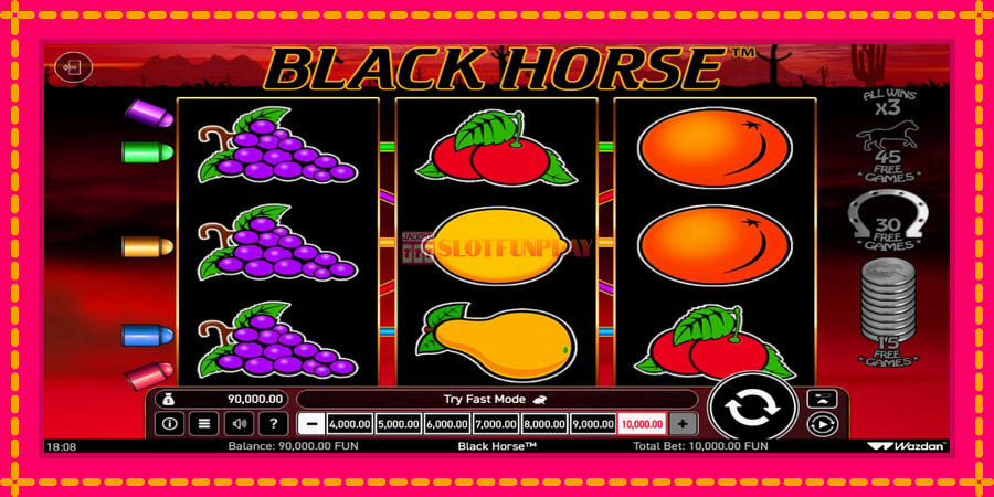 Black Horse - automato com gráficos brilhantes, foto 1