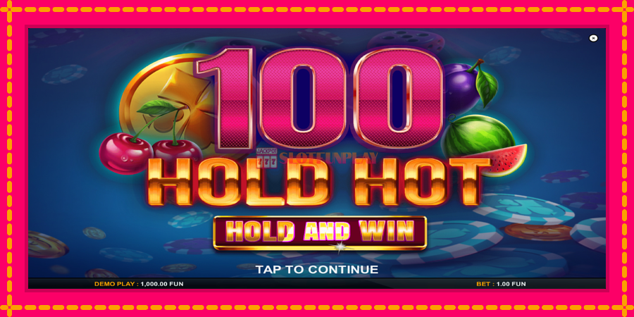 100 Hold Hot Hold and Win - automato com gráficos brilhantes, foto 1