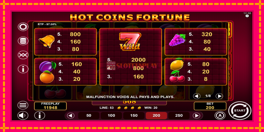 Hot Coins Fortune - automato com gráficos brilhantes, foto 5