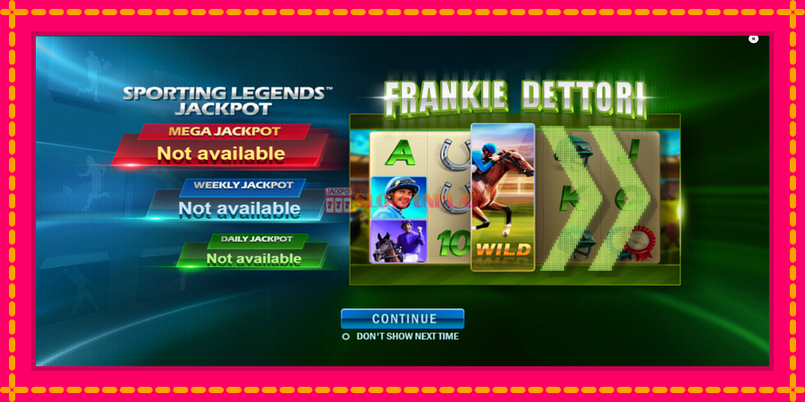 Frankie Dettori Sporting Legends - automato com gráficos brilhantes, foto 1