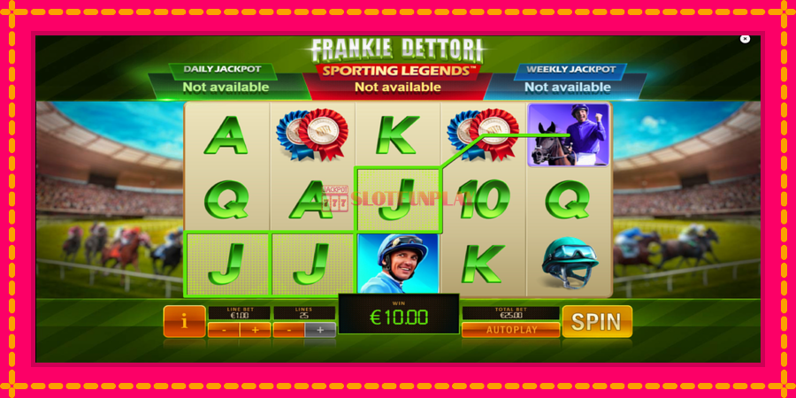 Frankie Dettori Sporting Legends - automato com gráficos brilhantes, foto 4