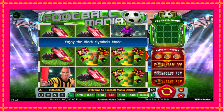 Football Mania Deluxe - automato com gráficos brilhantes, foto 2