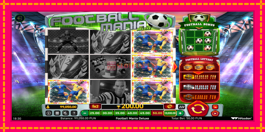 Football Mania Deluxe - automato com gráficos brilhantes, foto 4