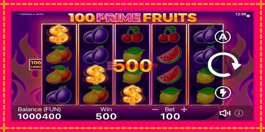 100 Prime Fruits - automato com gráficos brilhantes, foto 2