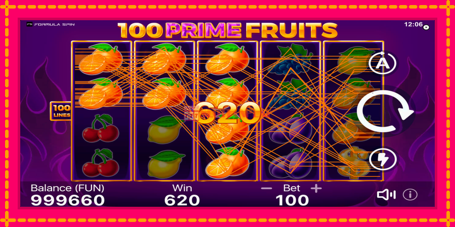 100 Prime Fruits - automato com gráficos brilhantes, foto 4