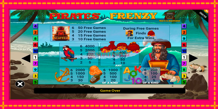 Pirates Frenzy - automato com gráficos brilhantes, foto 6