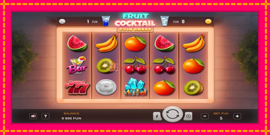 Fruit Cocktail Coin Chase - automato com gráficos brilhantes, foto 1