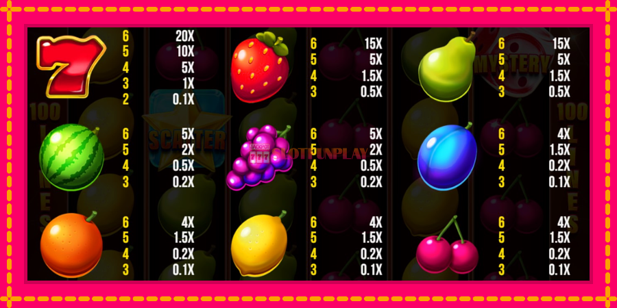 100 Stunning Fruits - automato com gráficos brilhantes, foto 4