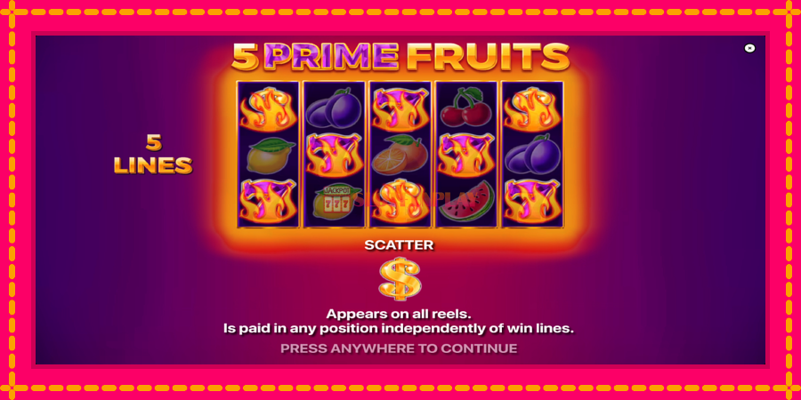 5 Prime Fruits - automato com gráficos brilhantes, foto 1