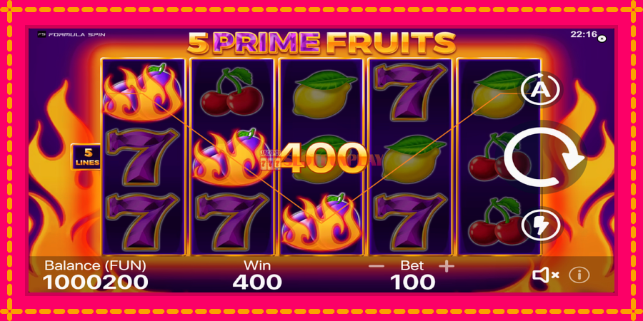 5 Prime Fruits - automato com gráficos brilhantes, foto 3