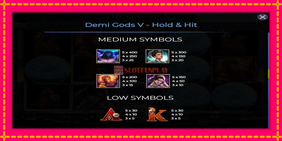 Demi Gods V Hold & Hit - automato com gráficos brilhantes, foto 6