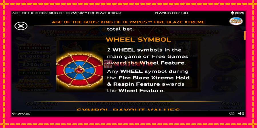 Age of the Gods: King of Olympus Fire Blaze Xtreme - automato com gráficos brilhantes, foto 5