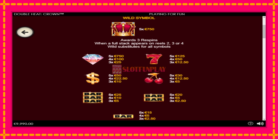 Double Heat: Crown - automato com gráficos brilhantes, foto 4