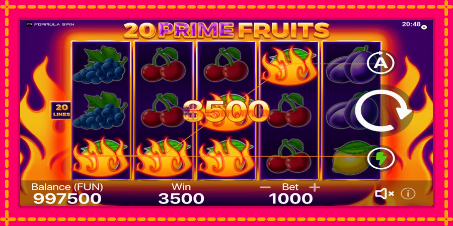 20 Prime Fruits - automato com gráficos brilhantes, foto 2