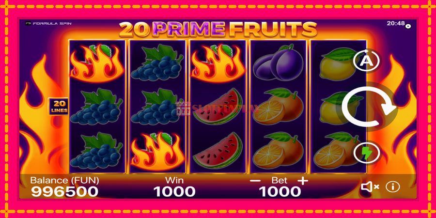 20 Prime Fruits - automato com gráficos brilhantes, foto 3