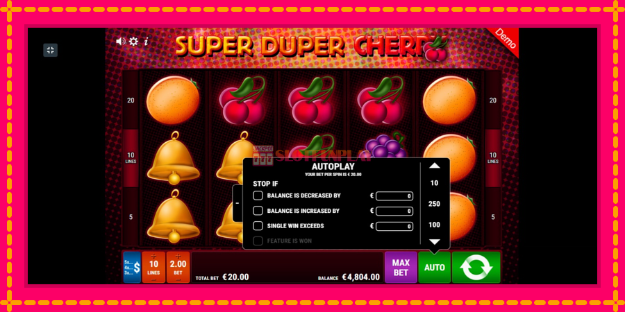 Super Duper Cherry - automato com gráficos brilhantes, foto 5