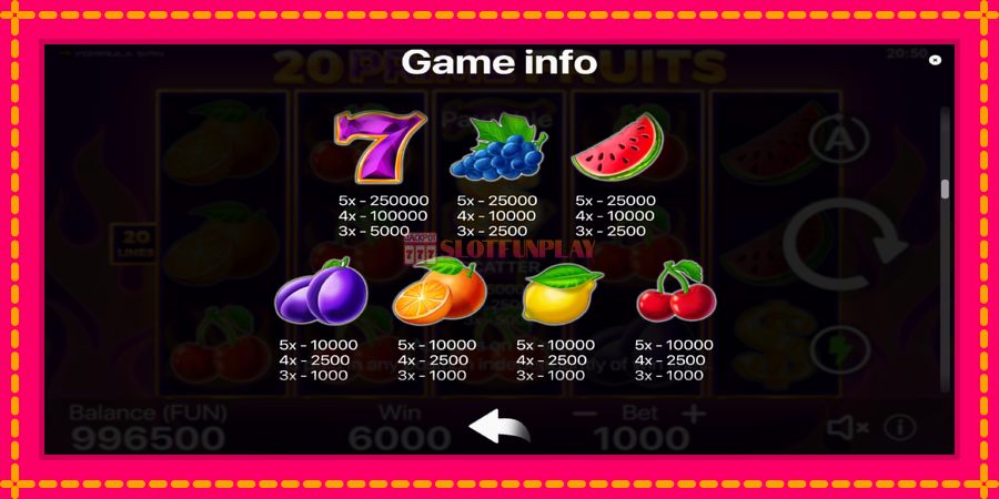 20 Prime Fruits - automato com gráficos brilhantes, foto 6