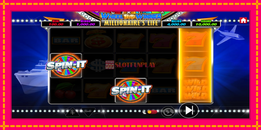 Wheel Big Winner Millionaires Life - automato com gráficos brilhantes, foto 3