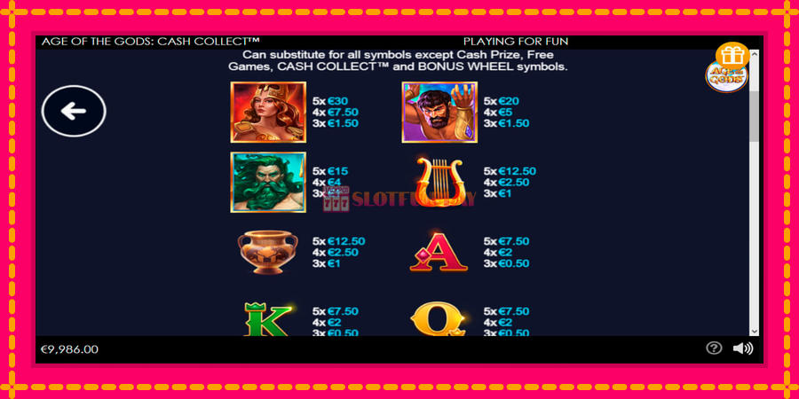 Age of the Gods Cash Collect - automato com gráficos brilhantes, foto 6