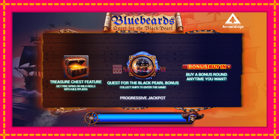 Bluebeard Quest for the Black Pearl - automato com gráficos brilhantes, foto 1