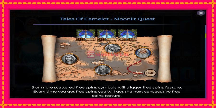 Tales of Camelot - Moonlit Quest - automato com gráficos brilhantes, foto 5