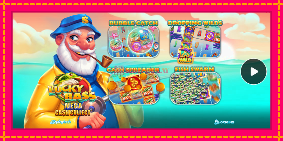 Lucky Bass Mega Cash Collect - automato com gráficos brilhantes, foto 1