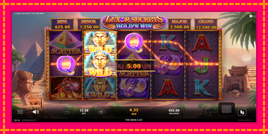 Luxor Secrets Holdn Win - automato com gráficos brilhantes, foto 3