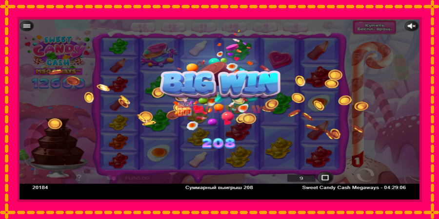 Sweet Candy Cash Megaway - automato com gráficos brilhantes, foto 3