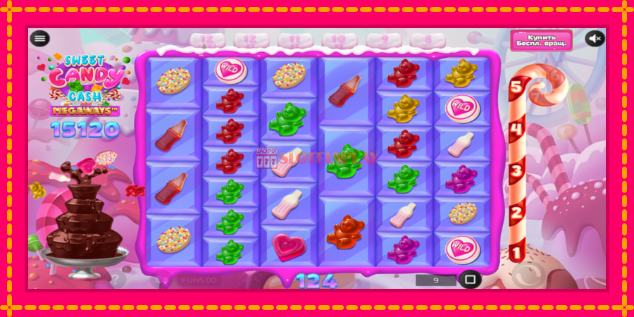 Sweet Candy Cash Megaway - automato com gráficos brilhantes, foto 5