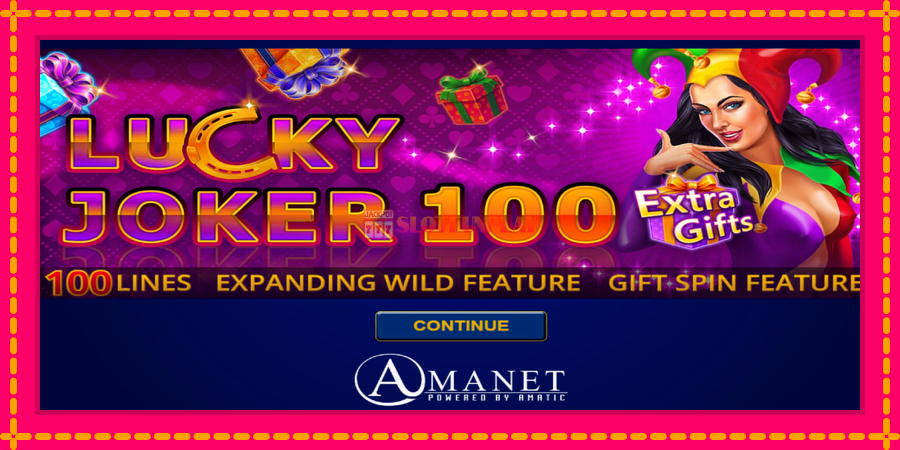 Lucky Joker 100 Extra Gifts - automato com gráficos brilhantes, foto 1