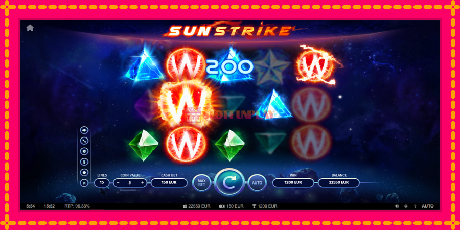 Sun Strike - automato com gráficos brilhantes, foto 4