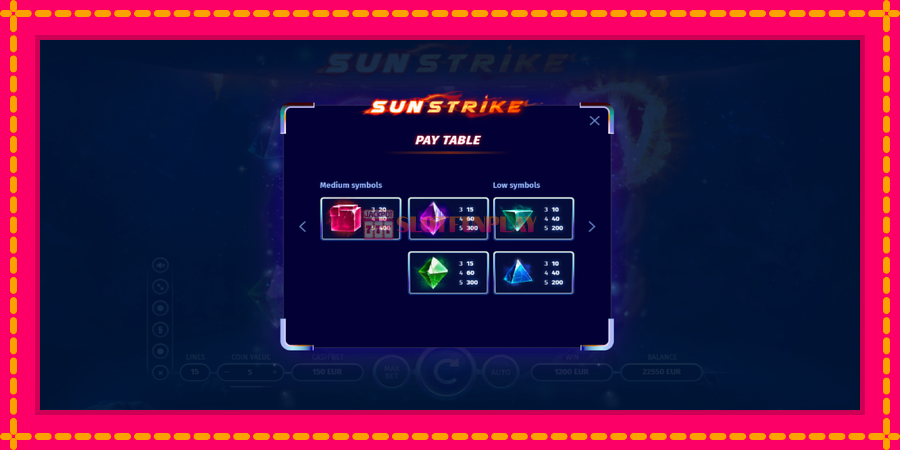 Sun Strike - automato com gráficos brilhantes, foto 6