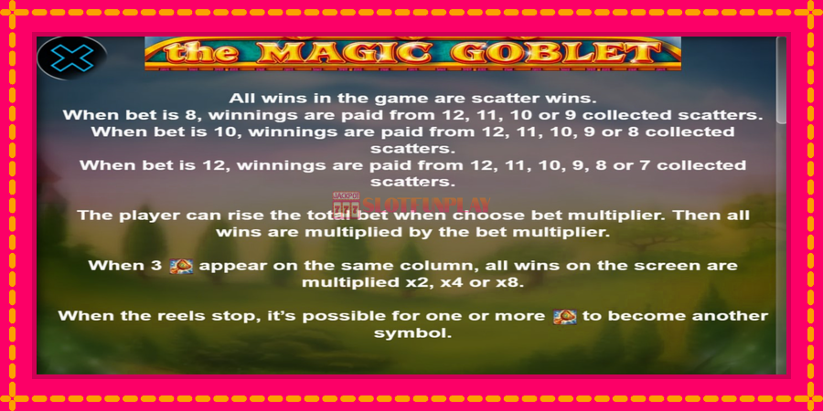 The Magic Goblet - automato com gráficos brilhantes, foto 4