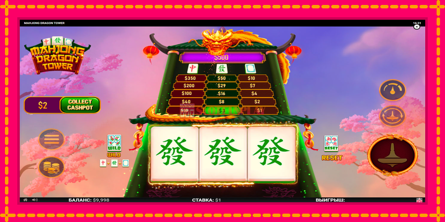 Mahjong Dragon Tower - automato com gráficos brilhantes, foto 4