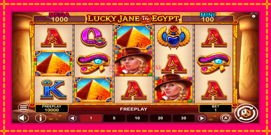 Lucky Jane in Egypt Hold & Win - automato com gráficos brilhantes, foto 2