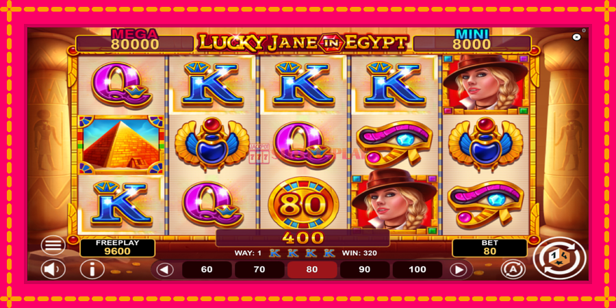 Lucky Jane in Egypt Hold & Win - automato com gráficos brilhantes, foto 3