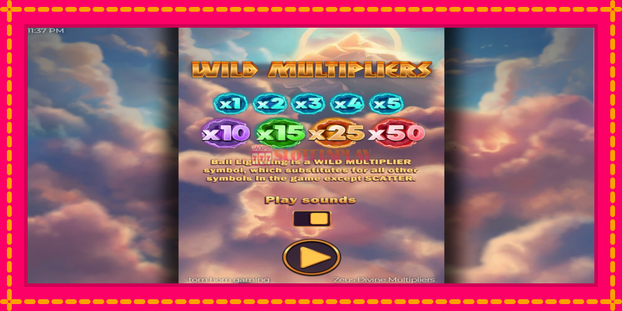 Zeus Divine Multipliers - automato com gráficos brilhantes, foto 1